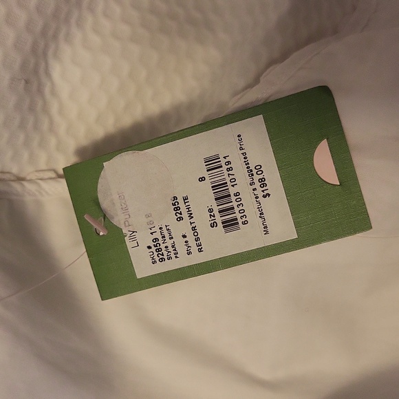 Lilly Pulitzer Resort White Dress 8 Tank NWT New Lace Spaghetti Strap - Picture 7 of 7